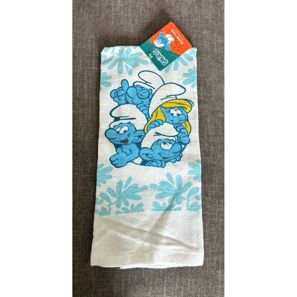 Smurfs Kitchen Towel New